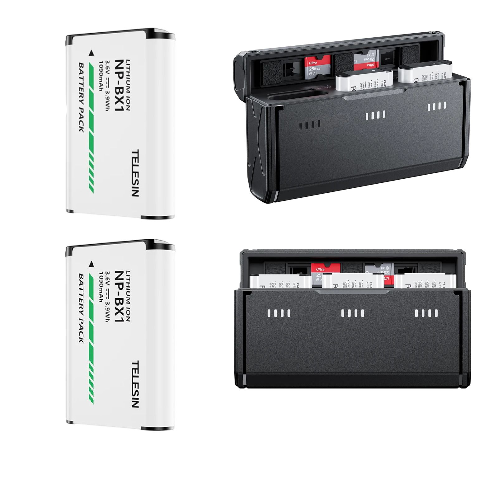 Cargador + 2 baterías NP-BX1 para Camaras Sony - Telesin