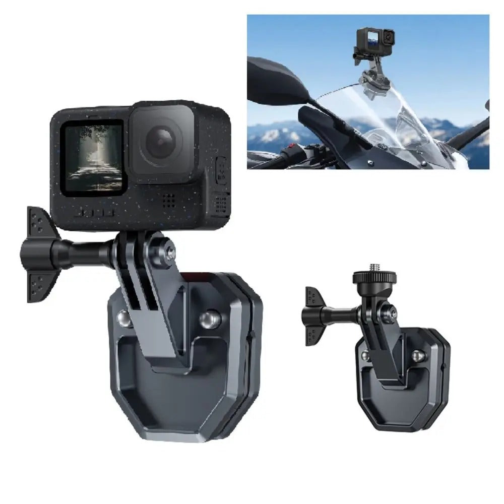Soporte Clip 180° de Parabrisas Moto para Cámaras Deportivas