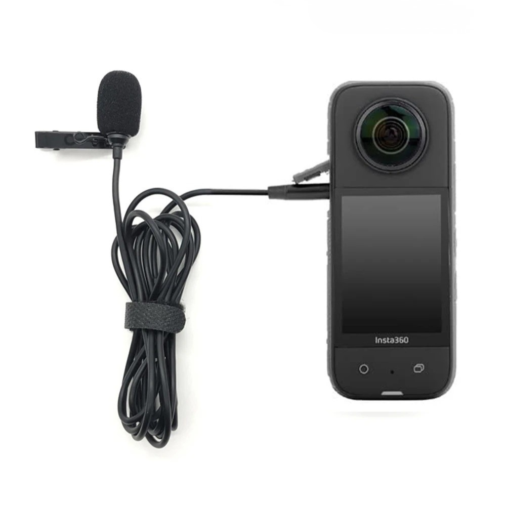 Micrófono Profesional Tipo-C para Cámaras Insta360 X2 X3