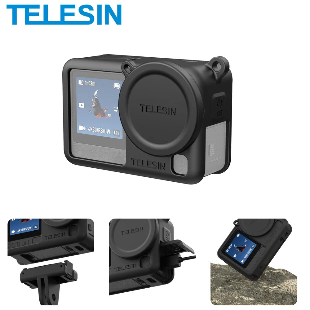 Funda de Silicona para DJI Osmo Action 6 Antigolpe - Telesin