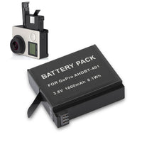 Batería Recargable para GoPro Hero 4 Black / Silver 1600 mAh