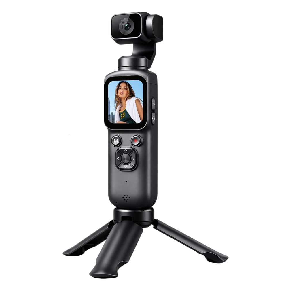 Cámara Pocket 4K 75MP con Gimbal 3 Ejes para Vlog Contenido