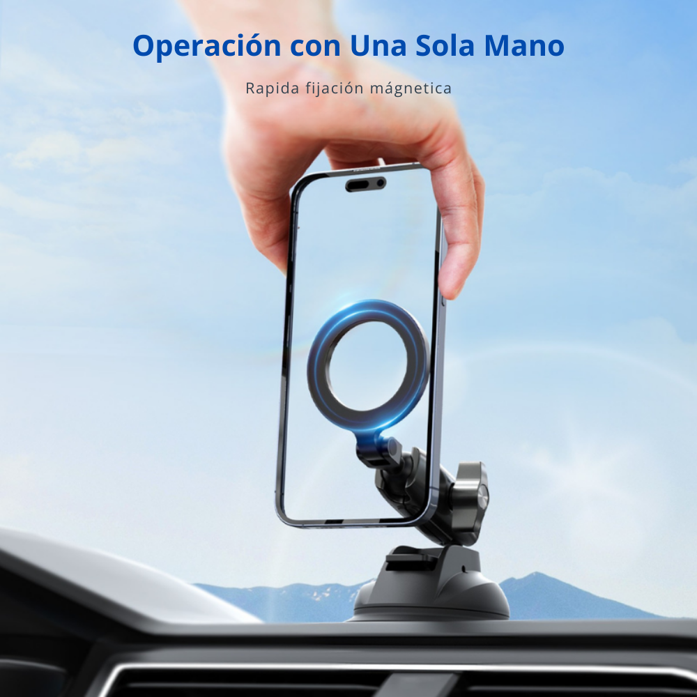 Ventosa Magsafe de Aluminio de Giro 360° para Celular