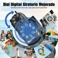 Cámara Digital 6K 64MP Pantalla 180° con WiFi y Zoom 16X