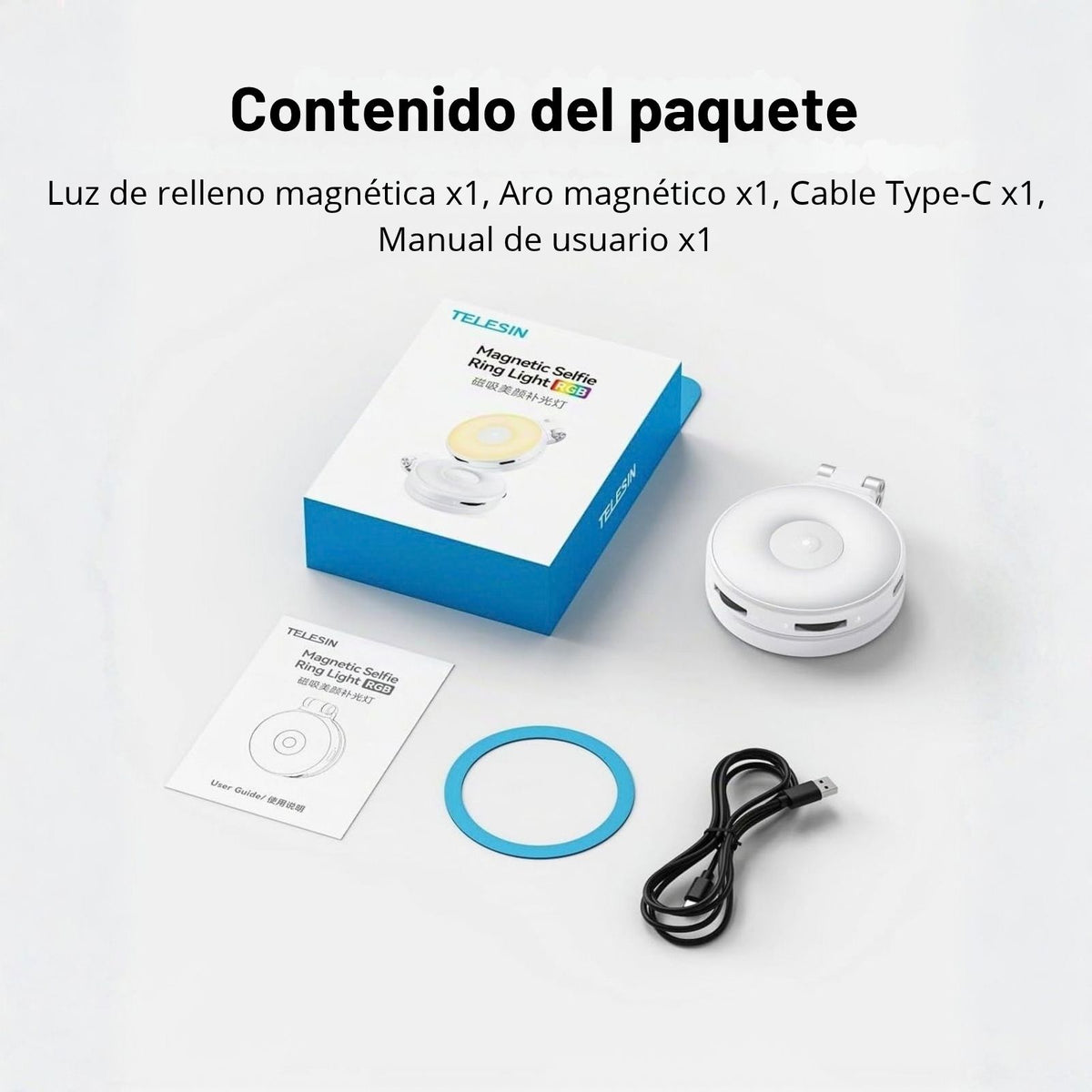 Aro de Luz RGB Magnético TELESIN C03
