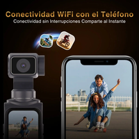 Cámara Pocket 4K 75MP con Gimbal 3 Ejes para Vlog Contenido