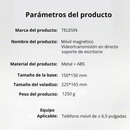 Soporte Mesa Magnético Pro para Celular Streaming Contenido