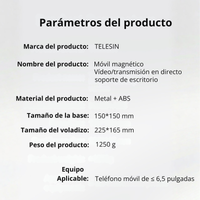 Soporte Mesa Magnético Pro para Celular Streaming Contenido