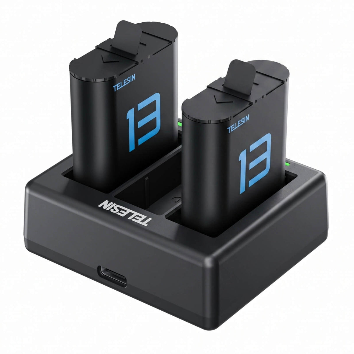 Cargador Triple con 2 Baterias para GoPro 13 Black Telesin