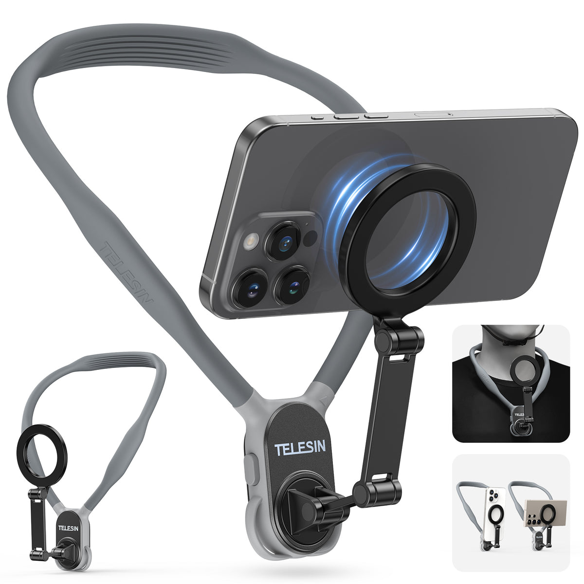 Soporte Correa de Cuello Magnético para Smartphone - Telesin
