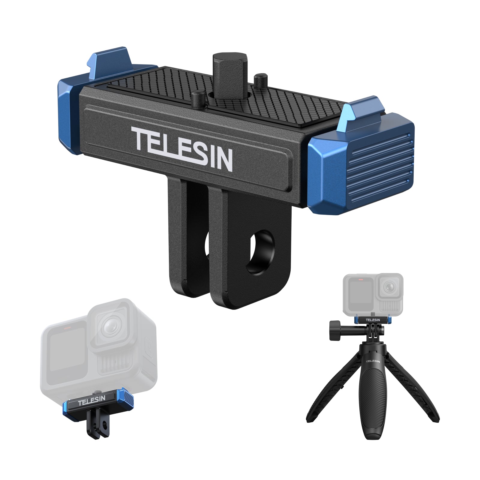 Adaptador Magnético 2 Garras Para GoPro Hero 13 - Telesin