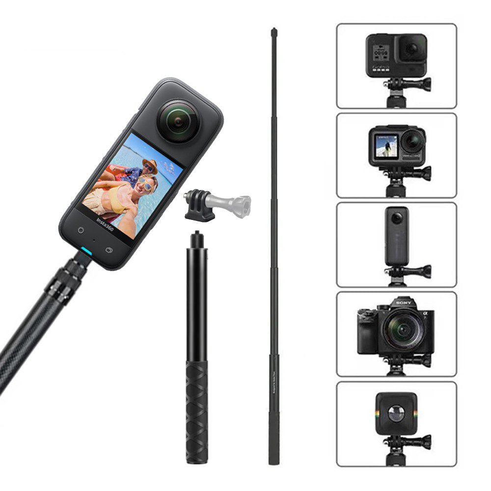 Bastón Selfie Aluminio para Insta360 GoPro y Otras Cámaras