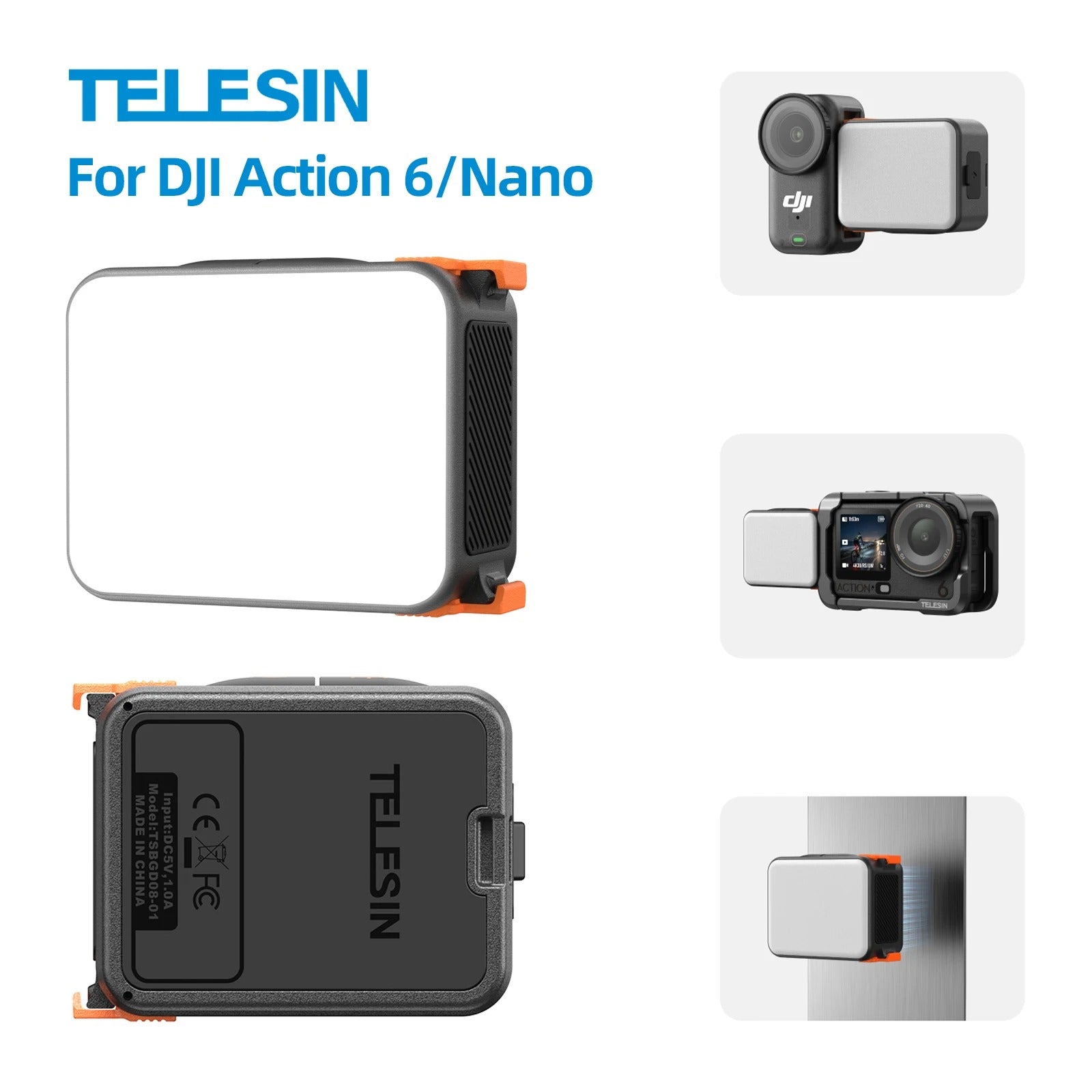 Luz LED Magnética para DJI Osmo Nano / Action 6