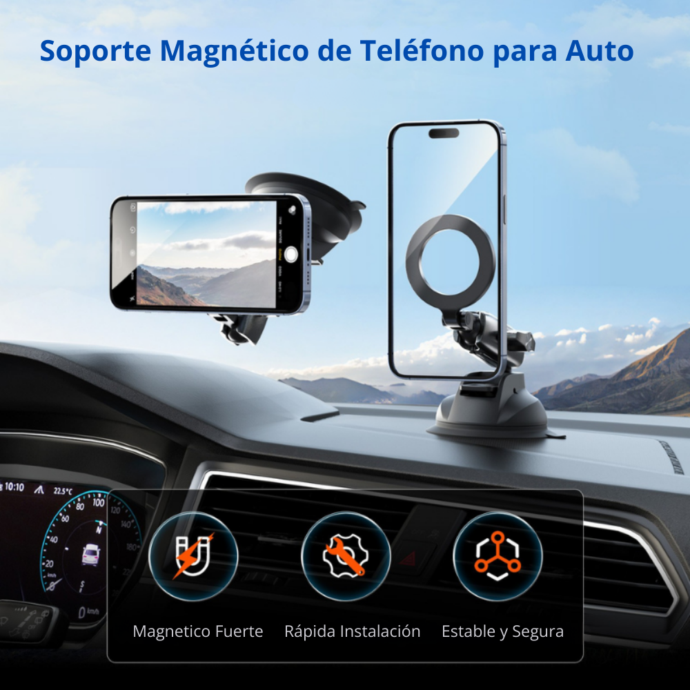 Ventosa Magsafe de Aluminio de Giro 360° para Celular