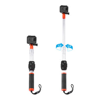 Bastón Flotante Transparente para Gopro u otras - Telesin