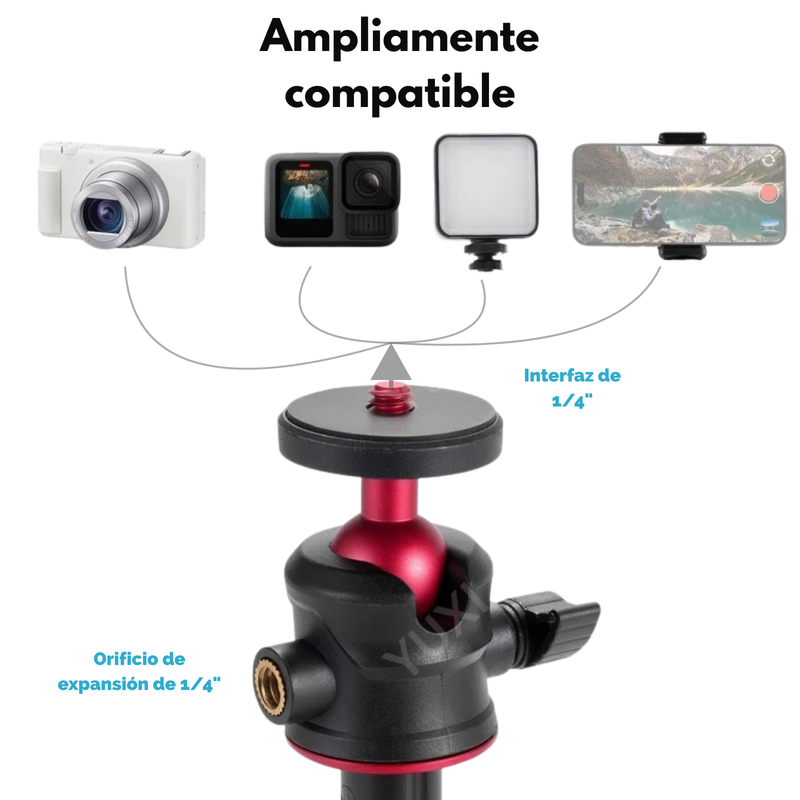 Trípode Extensible 360° para Cámaras Insta360 Gopro Otras