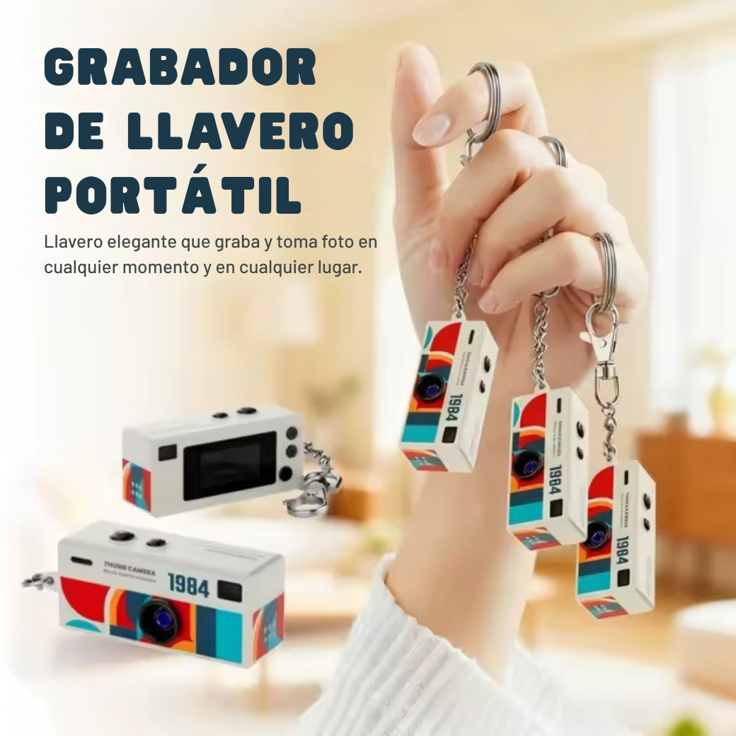 Mini Cámara Digital Portátil Full HD 1080p + MicroSD 32GB