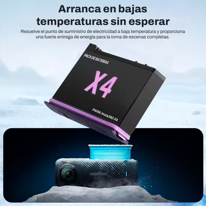Batería Recargable para Insta360 X4 de 2500mAh