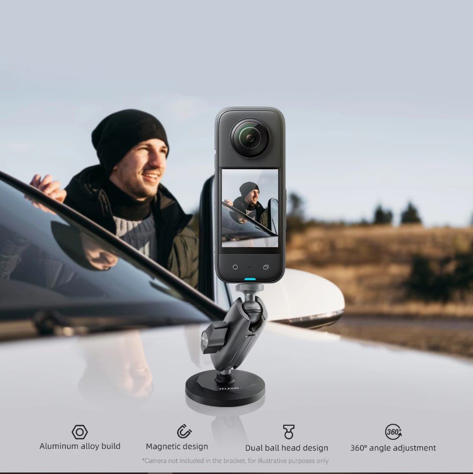 Magnético Aluminio para Smartphone, Cámaras Gopro y Otras