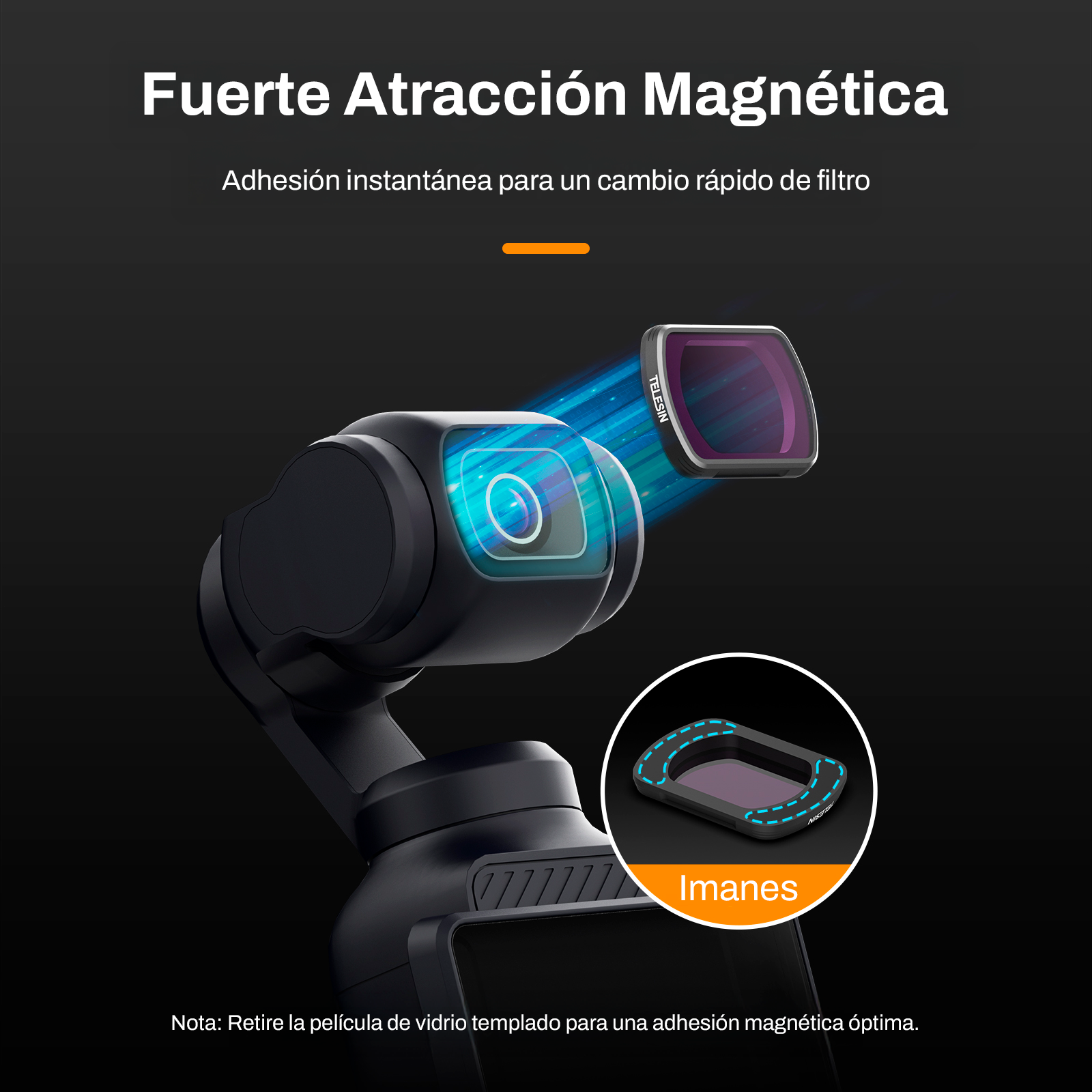 Kit de Filtros Magnéticos para DJI Osmo Pocket 3 - Telesin
