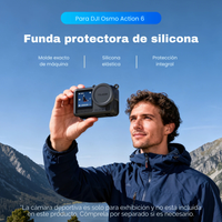 Funda de Silicona para DJI Osmo Action 6 Antigolpe - Telesin