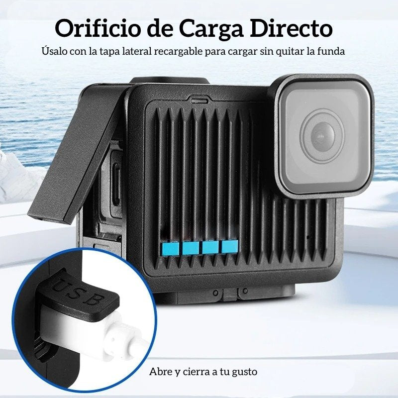 Repuesto Tapa Lateral Acceso Carga Para GoPro Hero 4K 2024
