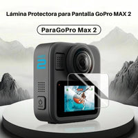 Lámina Protector Pantalla Vidrio 9H para Gopro Max 2