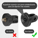 Adaptador Aluminio Trípode Rosca 1/4 para Cámaras