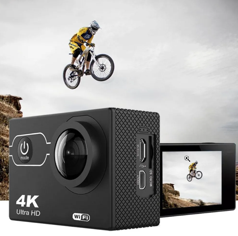 Cámara Deportiva 4K Sport Ultra HD con WiFi y Accesorios