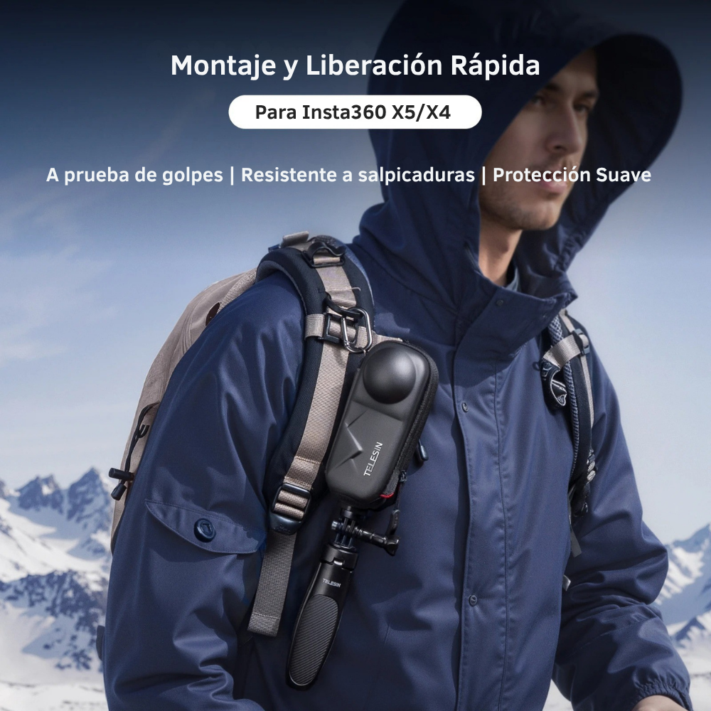 Estuche Protector para Insta360 X4 X5 Gran Estilo - Telesin