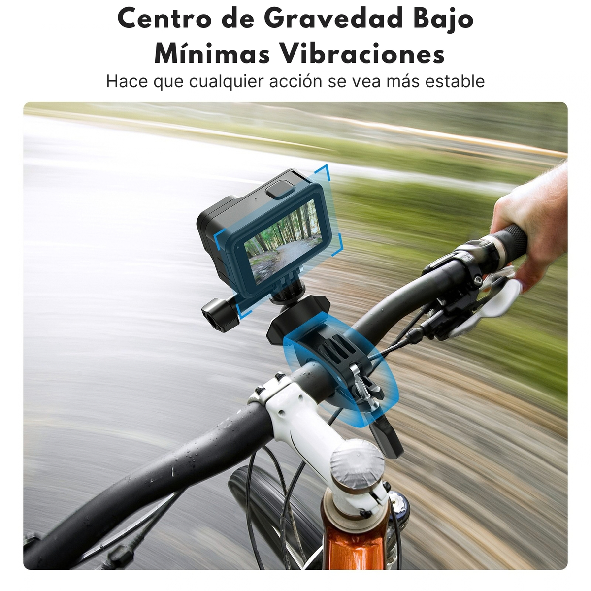 Soporte Manubrio 360° Moto Bici para Cámara Gopro DJI otras