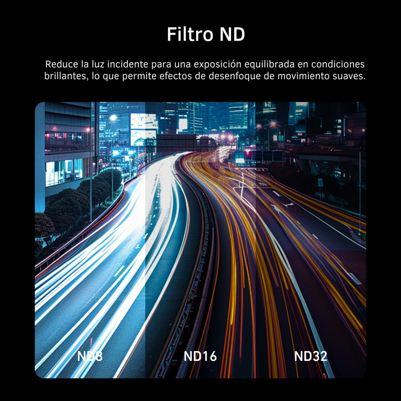 Kit de Filtros CPL + ND8 ND16 ND32 para DJI Osmo Action 6