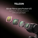 Kit 4 Filtros para DJI Osmo Pocket 3 y 4 VND CPL Black Rose