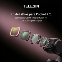 Kit 4 Filtros para DJI Osmo Pocket 3 y 4 VND CPL Black Rose