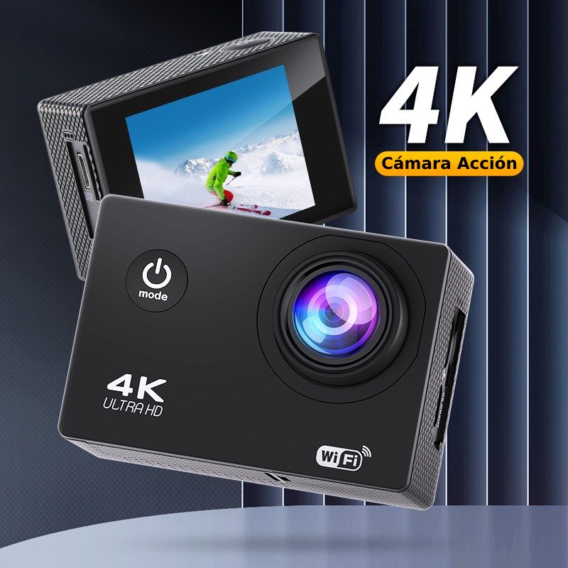 Cámara Acción Innedd 4K 16MP Deportiva con Pantalla y WIFI