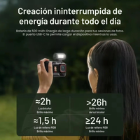 Luz LED MagFilm Cálida Fría Para Cámara y Smartphone Vlog
