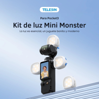Mini Luz Monstruo LED para Cámara DJI Osmo Pocket 3 y 4