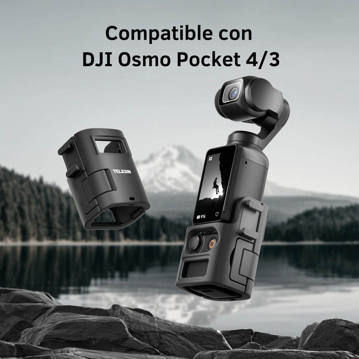 Jaula Expansión Multifunción para DJI Pocket 3 / 4 - Telesin