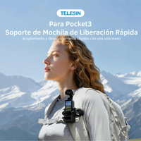 Soporte Mochila DJI Osmo Pocket 3 y 4 Montaje POV Manos Libres