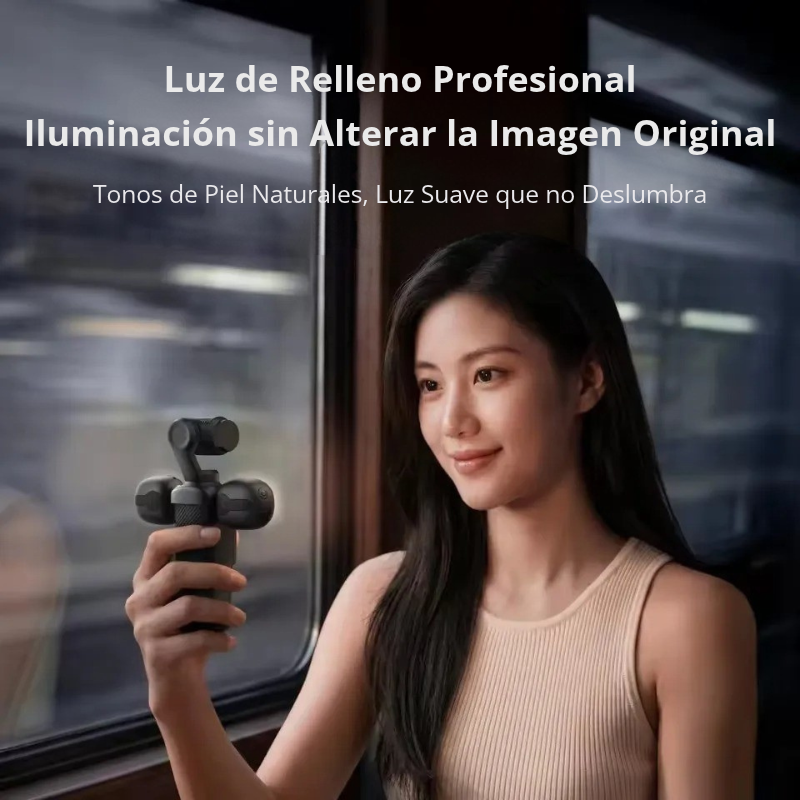 Luz LED Dual Magnética para DJI Pocket 4 / 4Pro - Telesin
