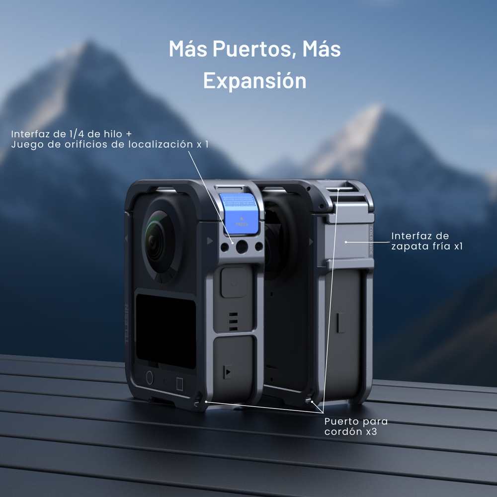 Jaula Aluminio para DJI Osmo 360 Protección Soporte Estable