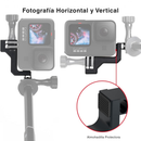 Adaptador Vertical de Aluminio para Go Pro