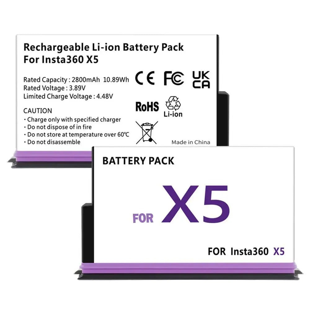 Batería Recargable para Insta360 X5 de 2800mAh