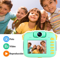 Cámara Deportiva Niños 1080P 12MP Sumergible
