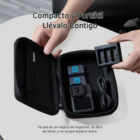 Cargador Triple con 2 Baterias para GoPro 13 Black Telesin