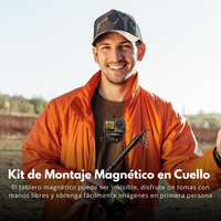 Soporte Mano libre de Cuello Magnético para Cámara Deportiva y Smartphone