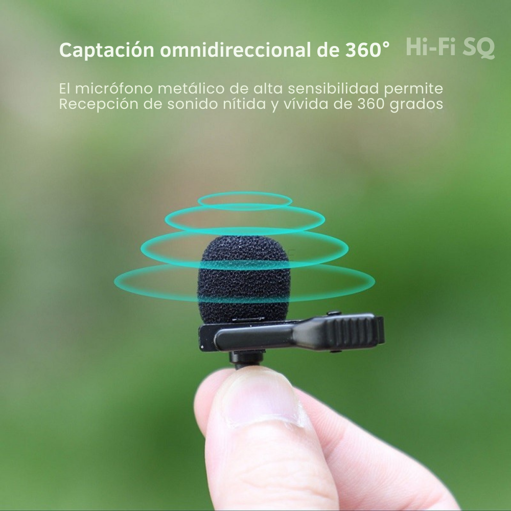 Micrófono Profesional Tipo-C para Cámaras Insta360 X2 X3
