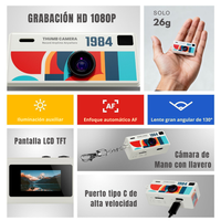 Mini Cámara Digital Portátil Full HD 1080p + MicroSD 32GB