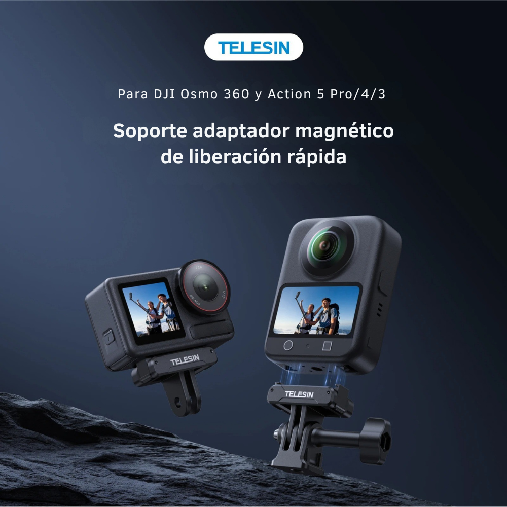 Adaptador Magnético Rápido para DJI Osmo 360 y Action 5 4 3