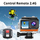 Cámara Acción 4K UltraHD 60fps 24MP con Pantalla Dual Touch